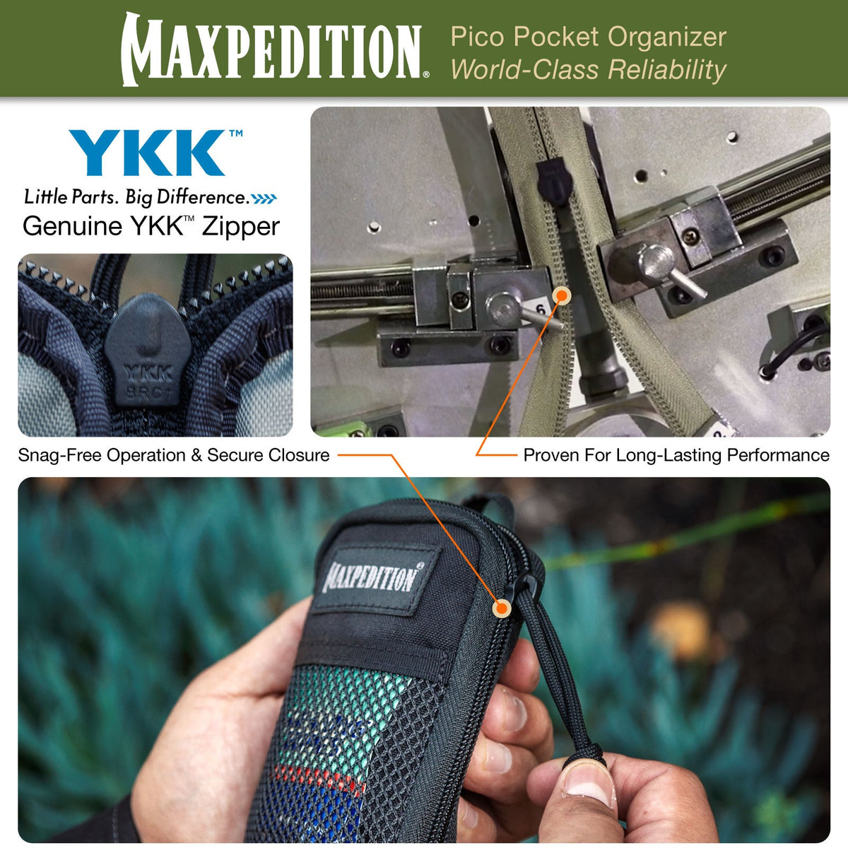 Maxpedition Pico Khaki Pocket Organiser