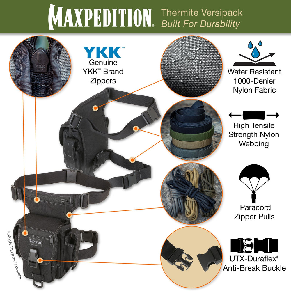 Maxpedition Thermite Black Versipack