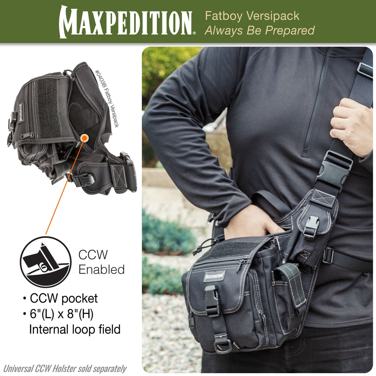 Maxpedition FatBoy Khaki Versipack