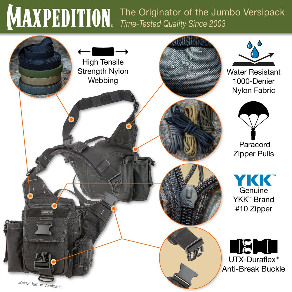 Maxpedition Jumbo Foliage Green Versipack