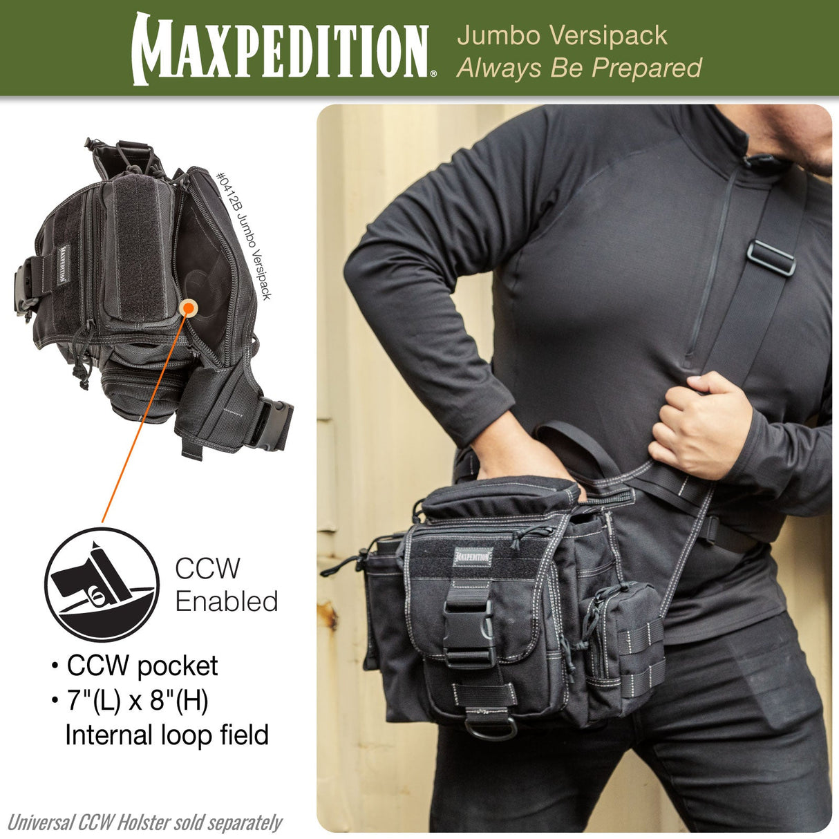 Maxpedition Jumbo OD Green Versipack