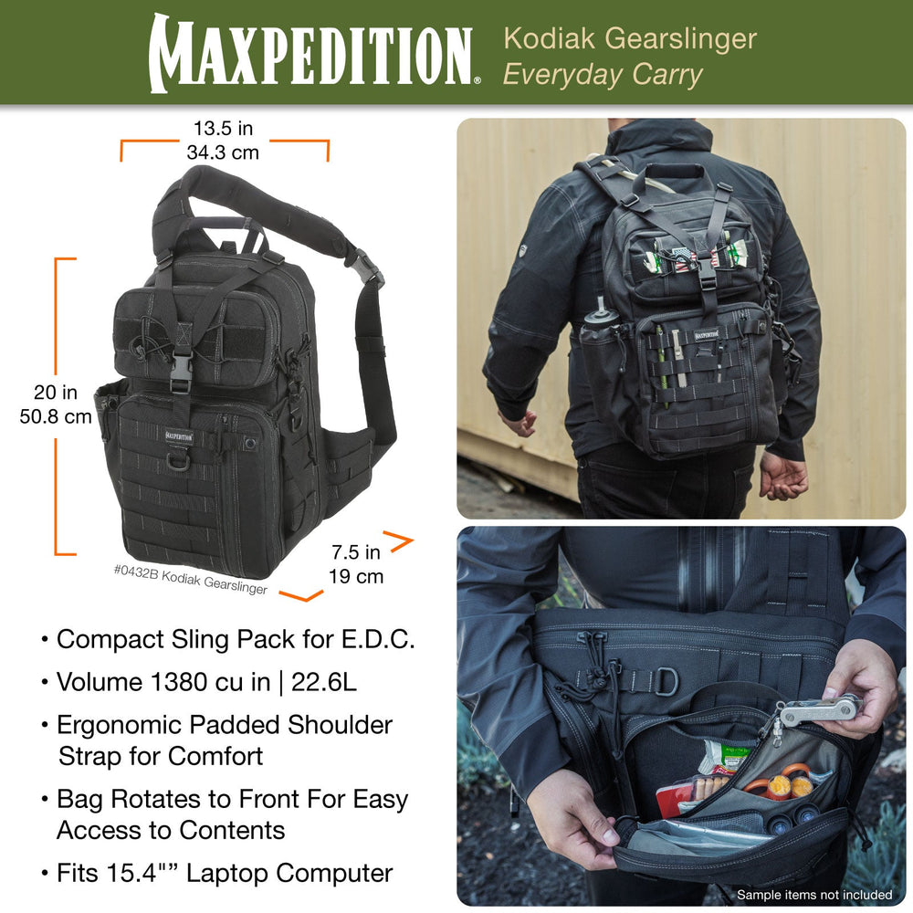 Maxpedition Kodiak Black Gearslinger