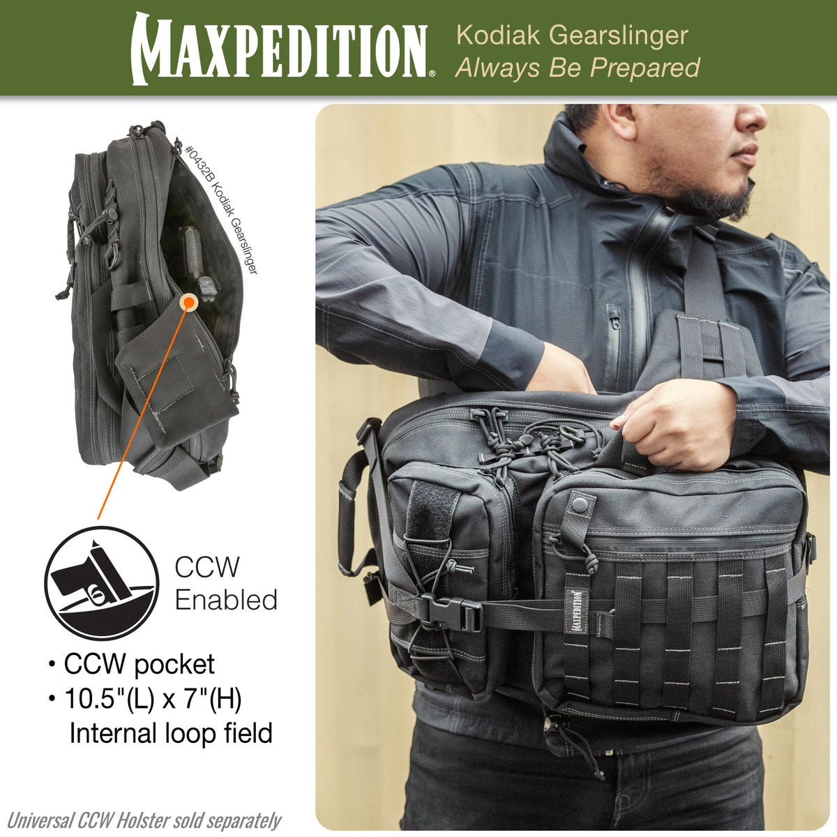 Maxpedition Kodiak Black Gearslinger