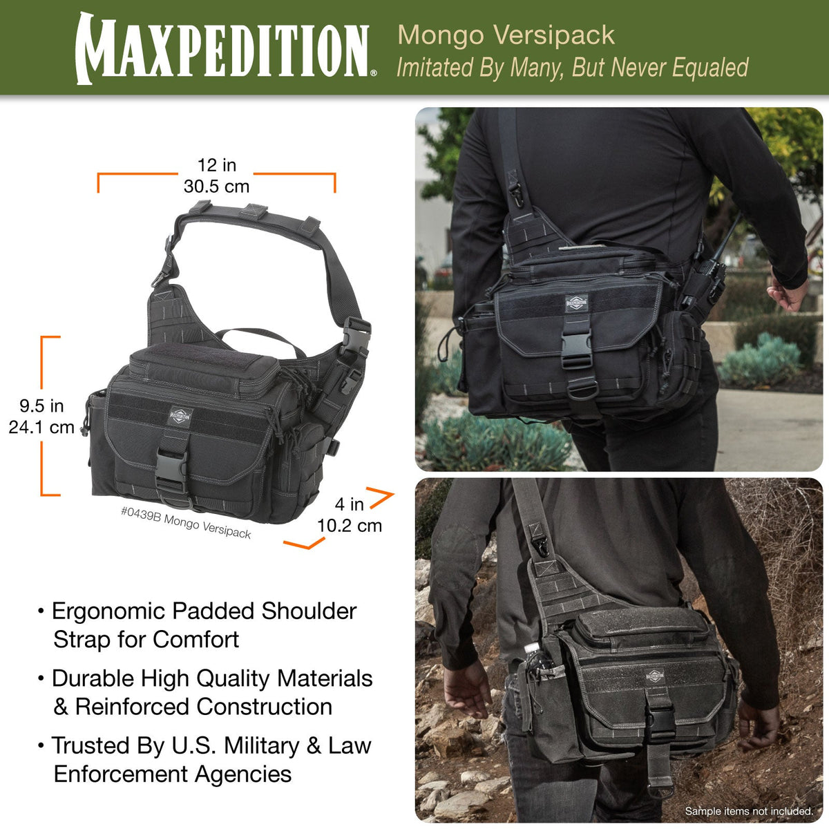 Maxpedition Mongo Black Versipack