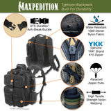 Maxpedition Typhoon Black Backpack 13L