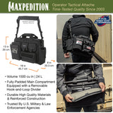 Maxpedition Operator Black Tactical Attache