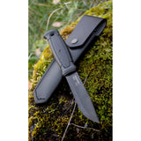 Mora Garberg BlackBlade (C) with leather sheath Bushcraft Knife