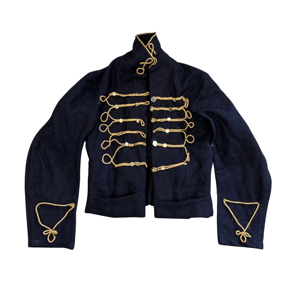 British Military Women's Black Jacket with Gold Braiding