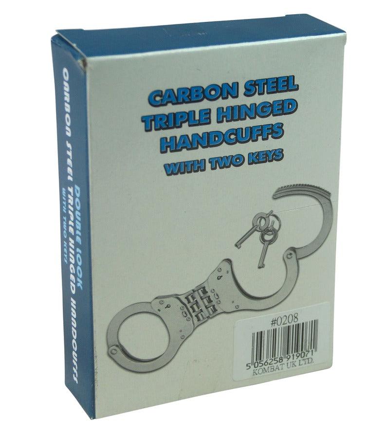Kombat UK Triple Hinged Elite Speed Cuffs - Black 0208-B