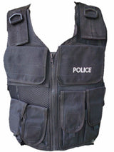 British Police Black Tactical Vest - Style B