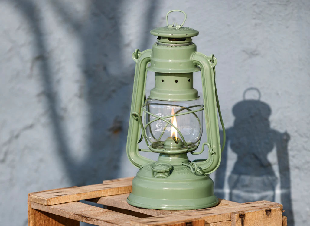 Feuerhand Hurricane Lantern Baby Special 276 - Sage Green
