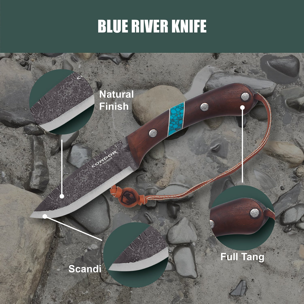 Condor Blue River Fixed Blade Knife