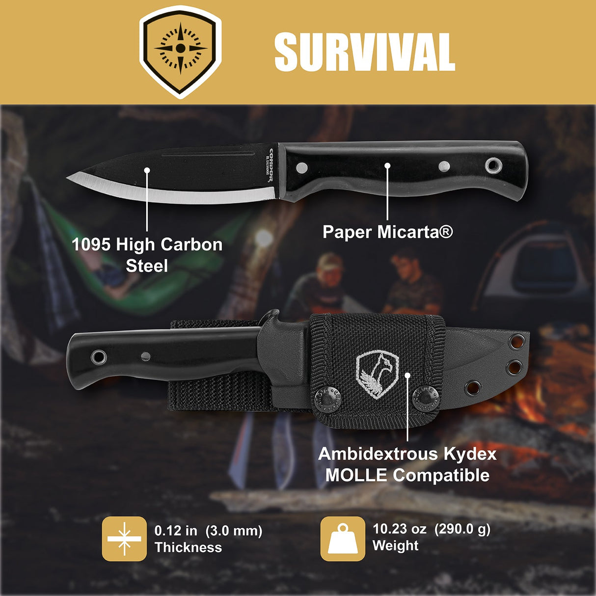 Condor Darklore Fixed Blade Knife