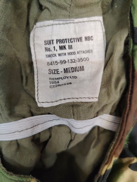 British Military Protective No.1 NBC MkIII Jacket - DPM