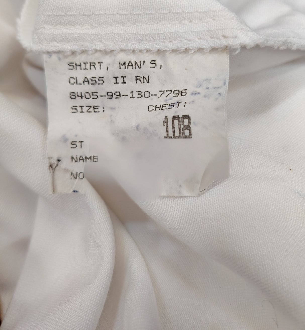 British Royal Navy Class II Men's Shirt