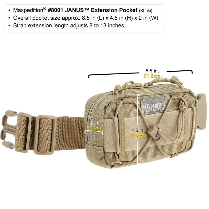 Maxpedition JANUS Extension Black Pocket
