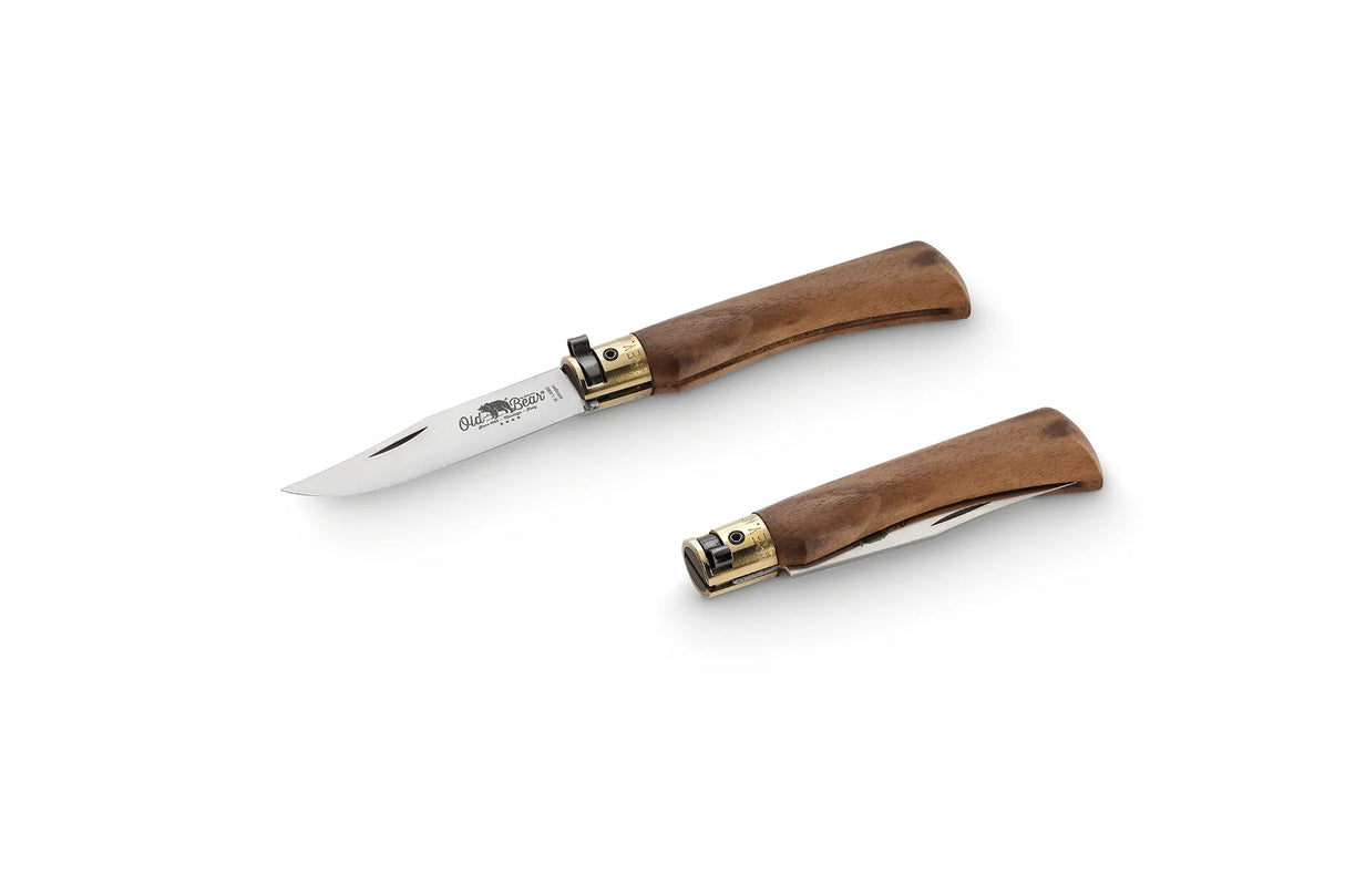 Antonini Old Bear Walnut Small Stainless Folding Knife