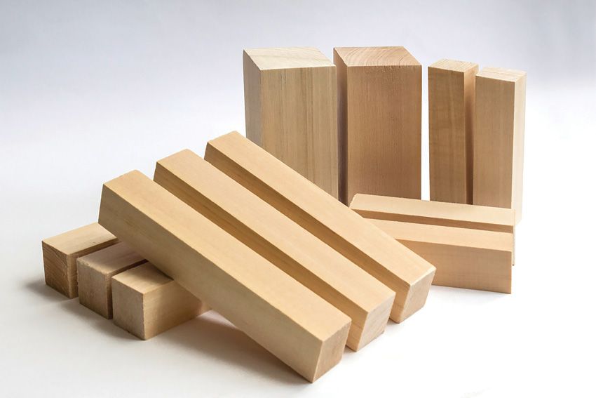 Set of 10 Beavercraft Basswood Carving Block Set