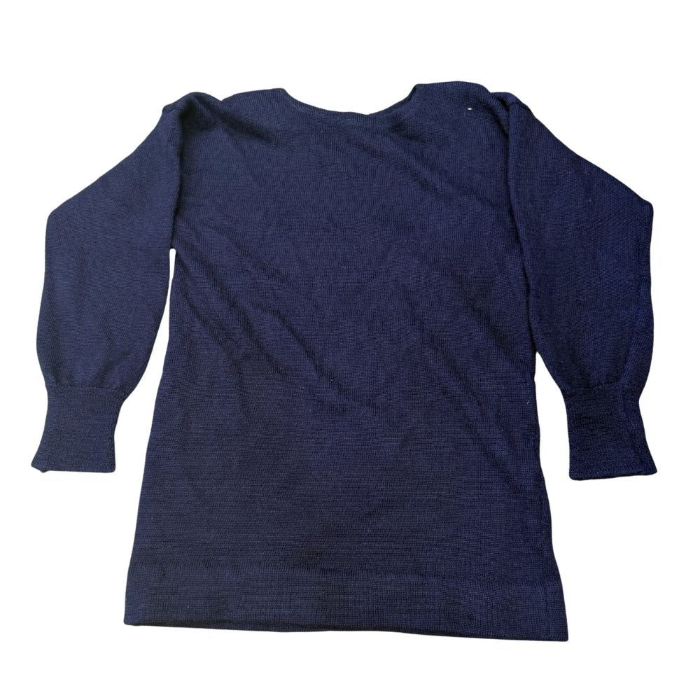 British Military Men's Blue Wool Jersey Pullover Jumper Sweater