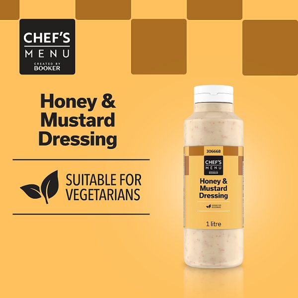 Chef's Menu Honey & Mustard Dressing 1 Litre - Bulk Food Ration Storage