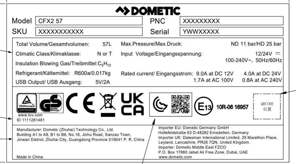 Dometic CFX2 57 Compressor Cooler Box