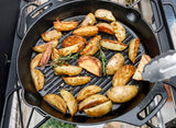 Petromax Cast Iron Grill Fire Skillet with Two Handles - 35cm