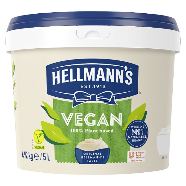Hellmann’s Vegan Mayonnaise 5 Litre - Bulk Food Ration Storage