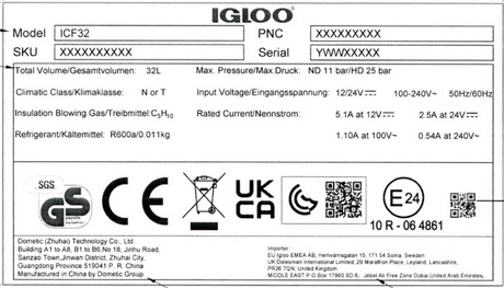 Igloo ICF32 Compressor Cooler Box - Navy Blue