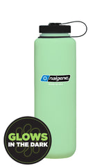 Nalgene 50oz / 1.5L Sustain Wide Mouth Bottle - Green Glow