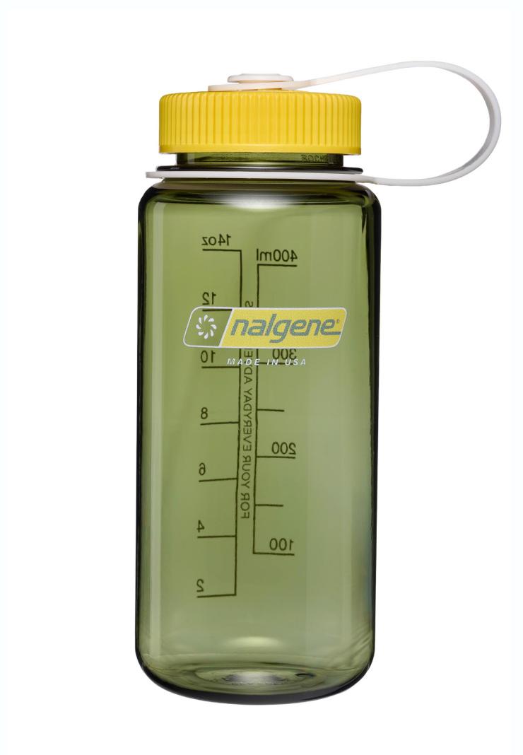 Nalgene 16oz / 0.5L Tritan Sustain Wide Mouth Bottle Oil Green - Freesia Cap
