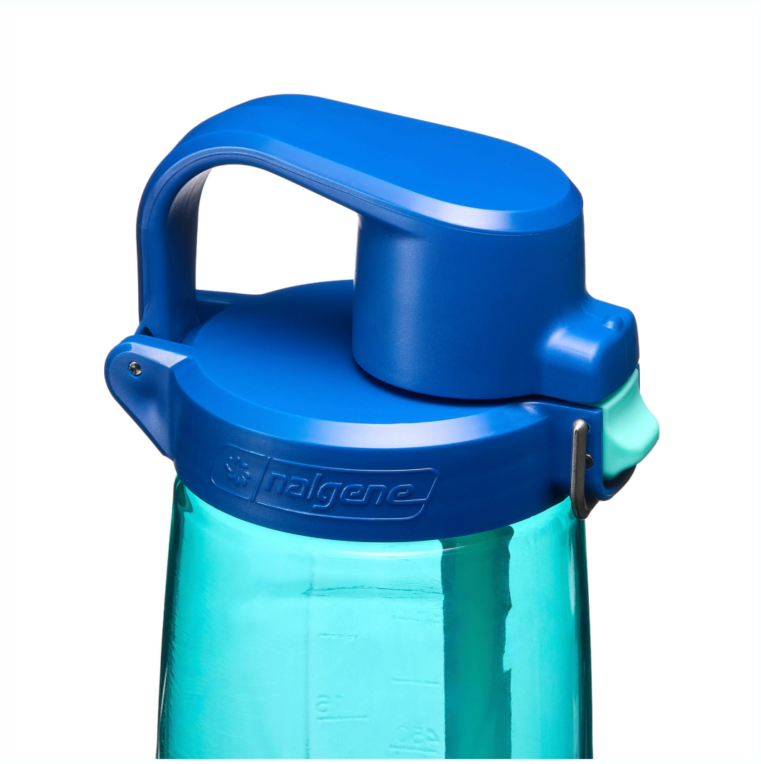 Nalgene Straw Bottle 700Ml Blue Aqua - Dark Blue Cap