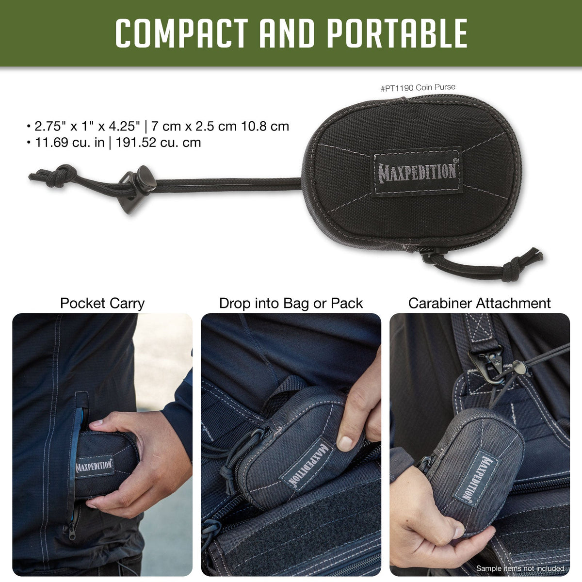 Maxpedition Coin Purse Black
