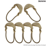 Maxpedition Small Tan PZL Positive Grip Zipper Pulls Pack of 6