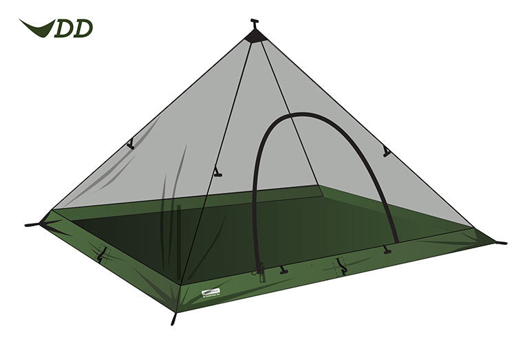 DD Hammocks SuperLight - XL - Pyramid Mesh Tent