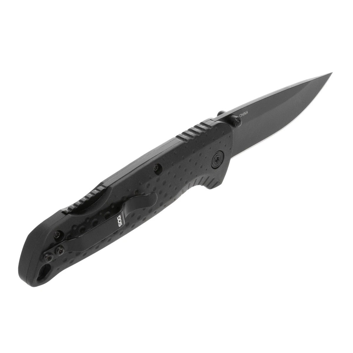 SOG Adventurer LB Black Folding Knife Blackout