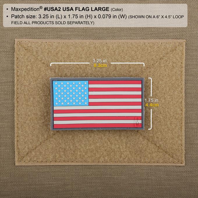 Maxpedition USA Flag (Firefighter Thin Red Line) Patch Large
