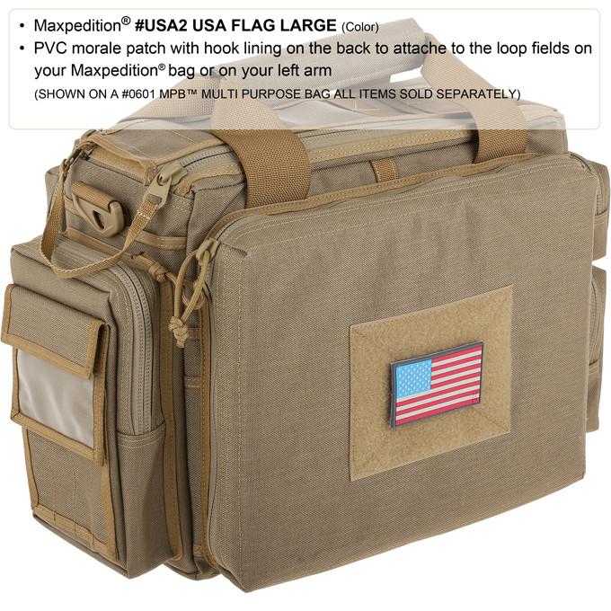 Maxpedition USA Flag (LE Thin Blue Line) Patch Large