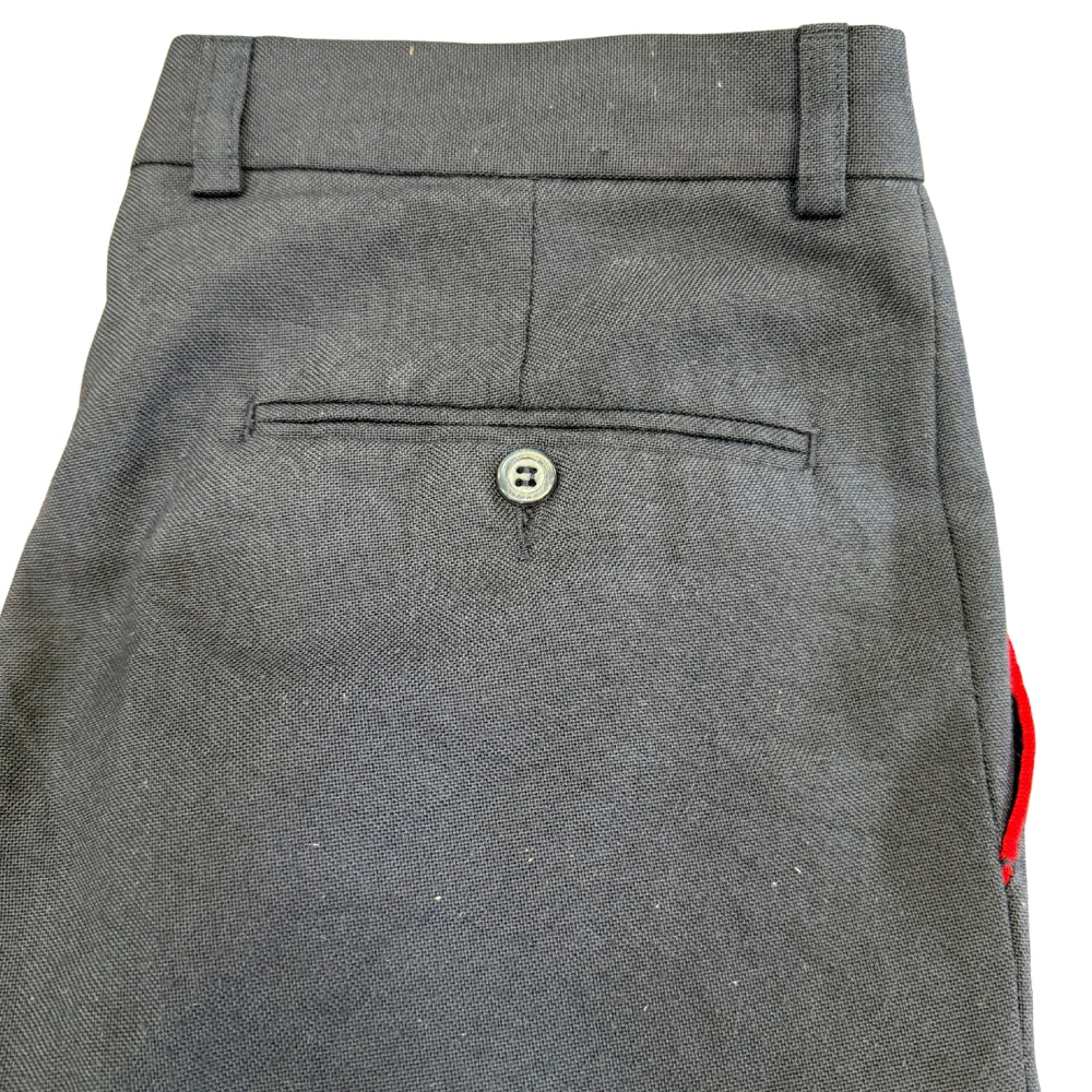 Vintage Royal Mail Navy Trousers with Red Stripe Pocket Detail