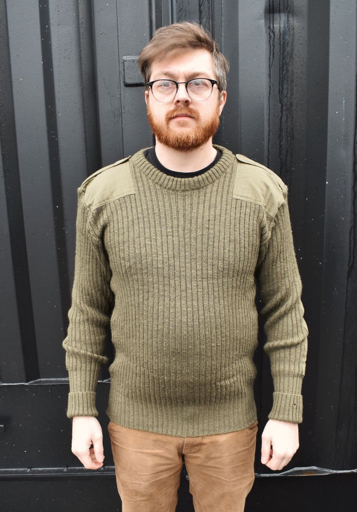 British Army Surplus Wool Pullover Sweatshirt Jumper - Olive