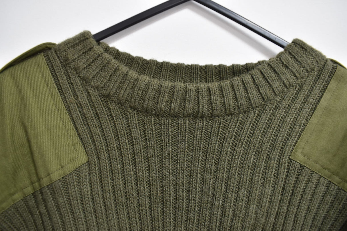 British Army Surplus Wool Pullover Sweatshirt Jumper - Olive