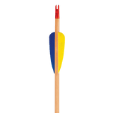 EK Archery Natural Wooden Feather Arrows 28" - Pack of 3