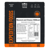 Expedition Foods Freeze Dried Meal Pouch - Macaroni And Cheese - Various Sizes