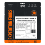 Expedition Foods Freeze Dried Meal Pouch - Spaghetti Carbonara - Various Sizes