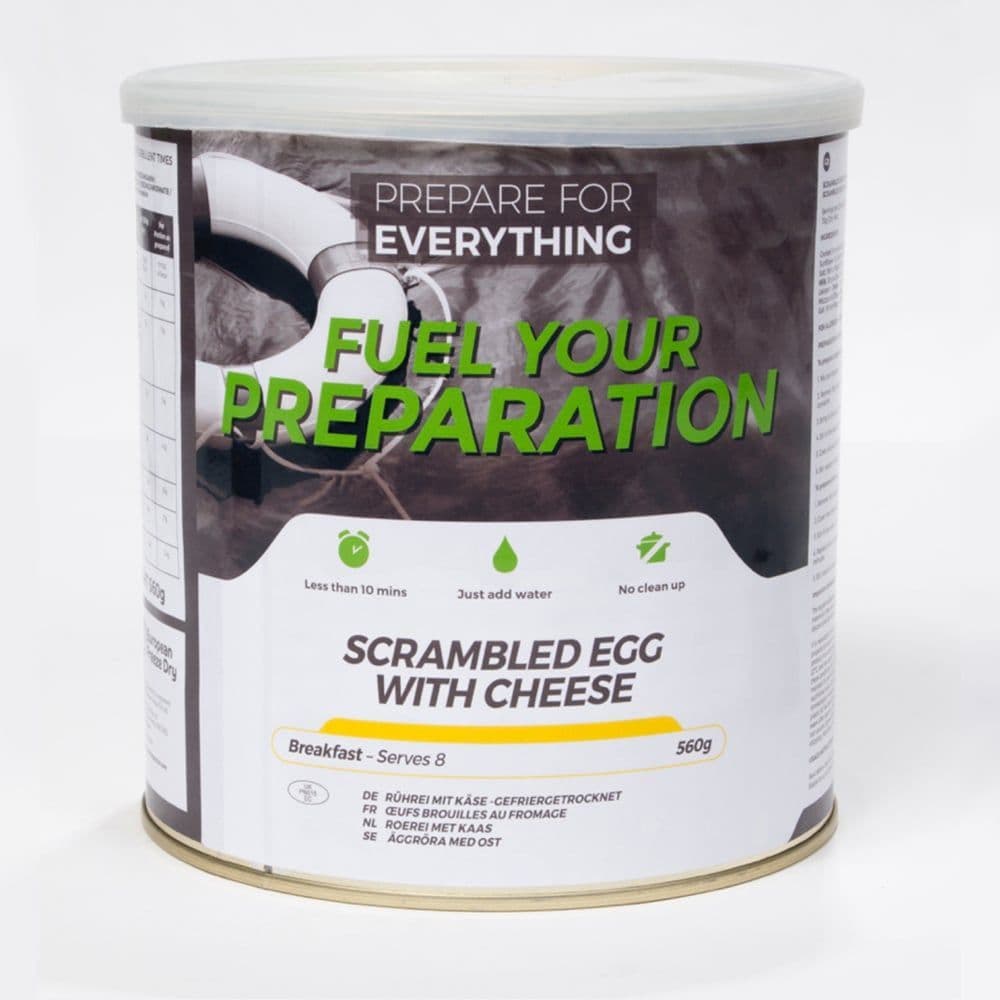 Fuel Your Preparation Freeze Dried Food Ration Meal Tin - Scrambled Egg With Cheese