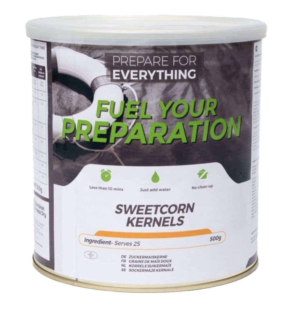 Fuel Your Preparation Freeze Dried Food Ration Meal Tin - Sweetcorn