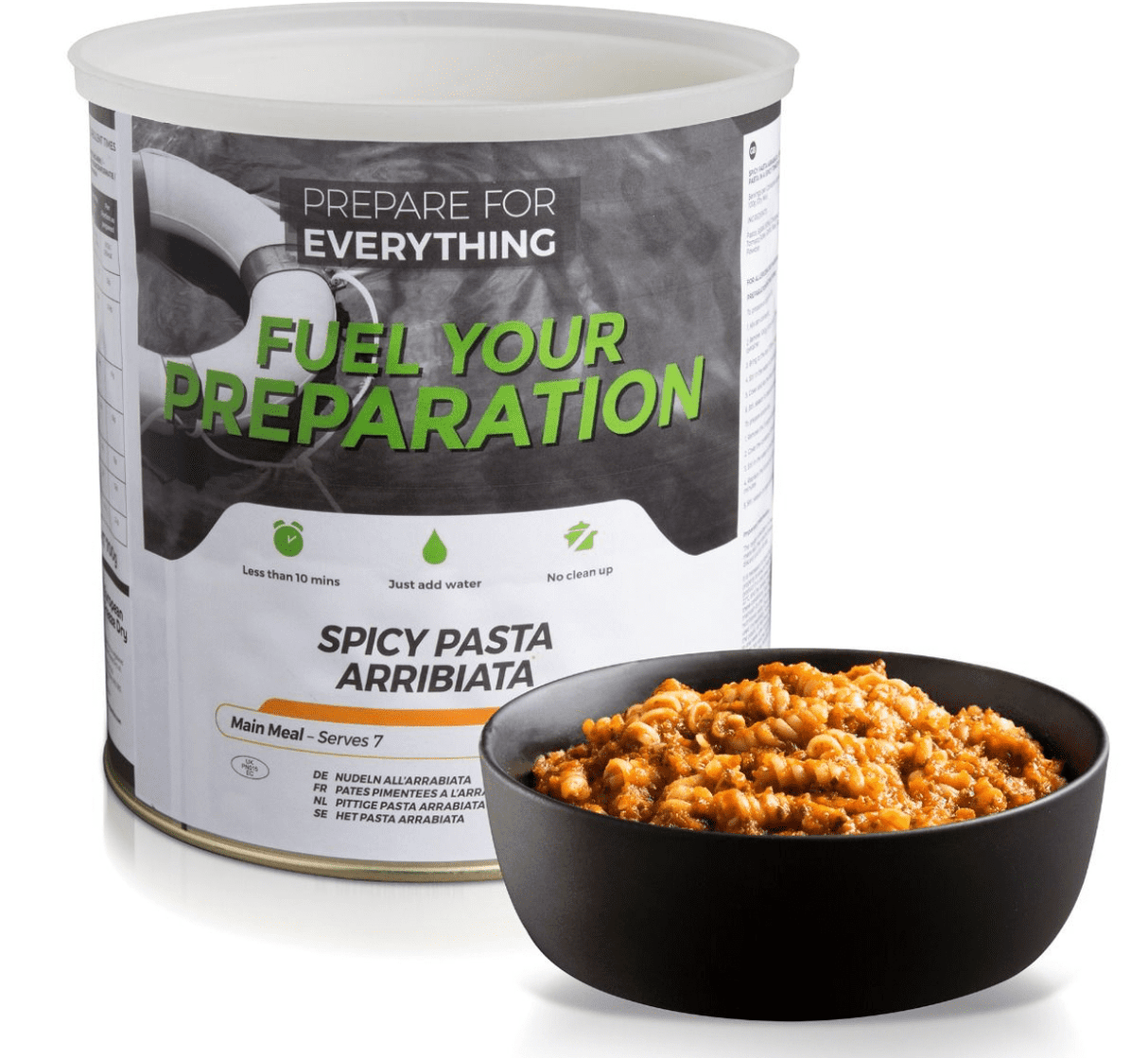 Fuel Your Preparation Freeze Dried Ration Meal Tin - Spicy Pasta Arrabiata