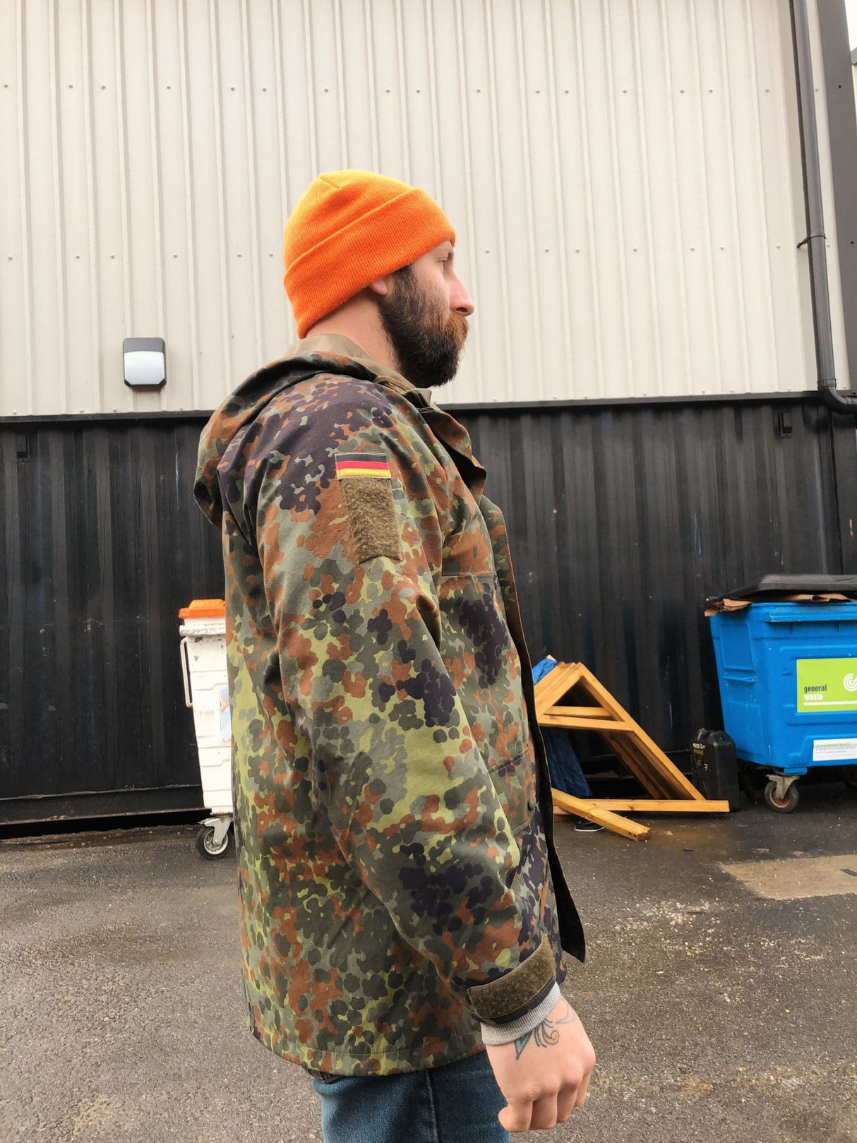 German Military Goretex Flecktarn Camo Jacket