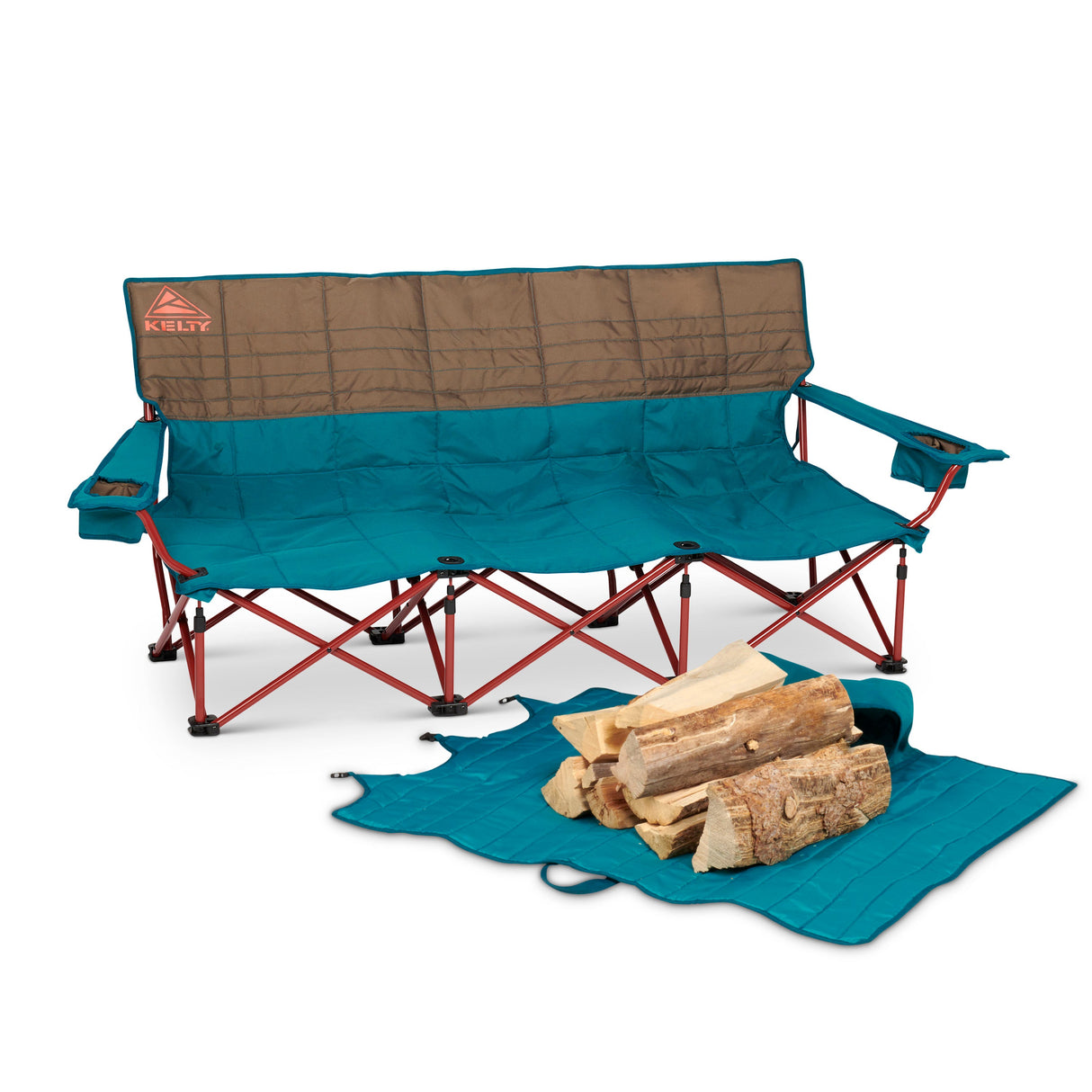 Kelty Three Seater Lowdown Couch - Deep Lake/Fallen Rock