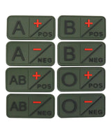 Kombat UK Tactical Blood Group Patch - Olive Green - A-