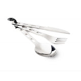GSI Outdoors Glacier Stainless 3 Piece Ring Cutlery Set